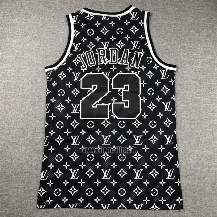 Maillot Chicago Bulls x Lv Michael Jordan NO 23 Mitchell & Ness 1997-98 Noir