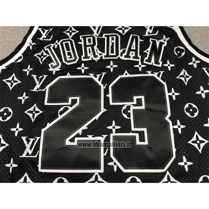 Maillot Chicago Bulls x Lv Michael Jordan NO 23 Mitchell & Ness 1997-98 Noir