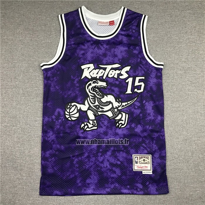 Maillot Tornto Raptors Vince Carter NO 15 Galaxy Volet
