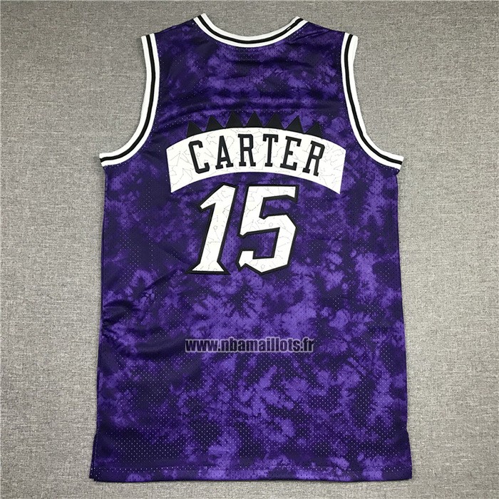 Maillot Tornto Raptors Vince Carter NO 15 Galaxy Volet