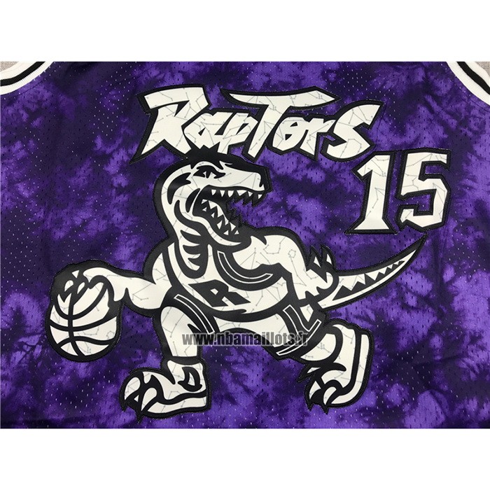 Maillot Tornto Raptors Vince Carter NO 15 Galaxy Volet