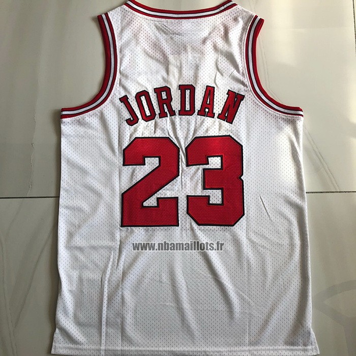 Maillot Chicago Bulls Michael Jordan NO 23 Mitchell & Ness 1995-96 Blanc