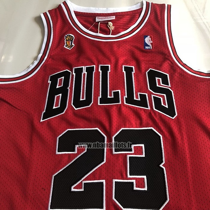 Maillot Chicago Bulls Michael Jordan NO 23 Mitchell & Ness 1995-96 Rouge