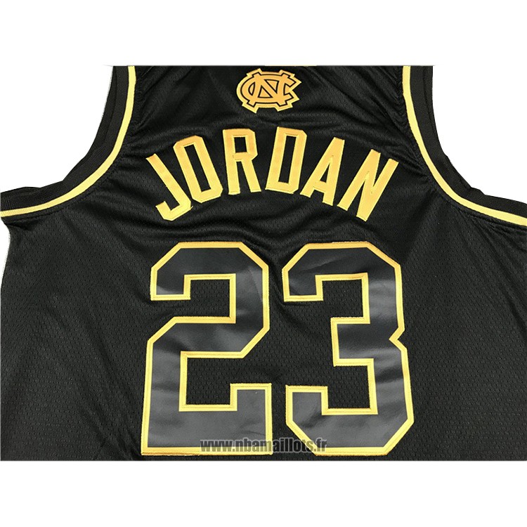 Maillot North Carolina Tar Heels Michael Jordan No 23 Noir