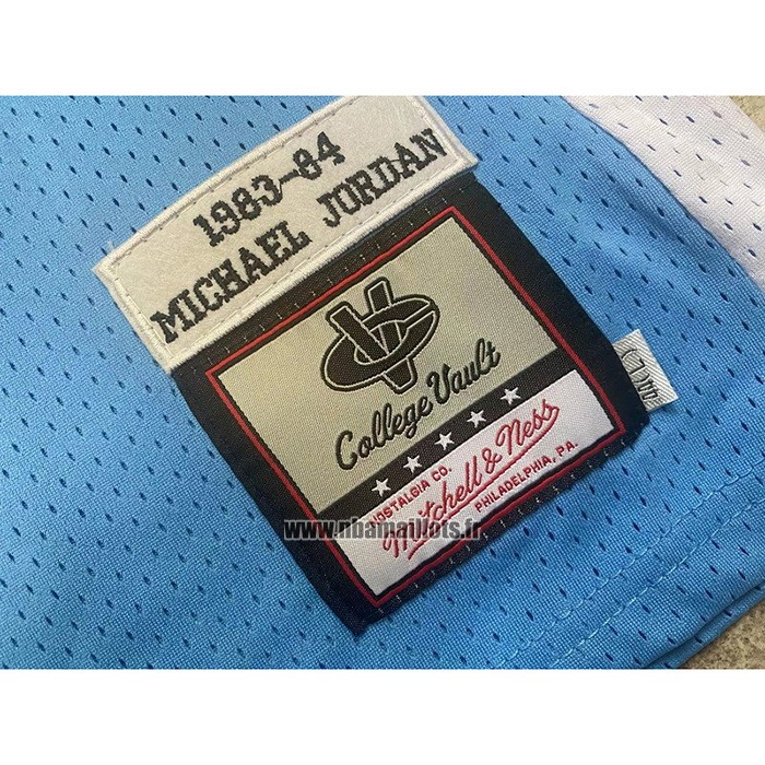 Maillot NCAA North Carolina Tar Heels Michael Jordan NO 23 Mitchell & Ness 1983-84 Bleu