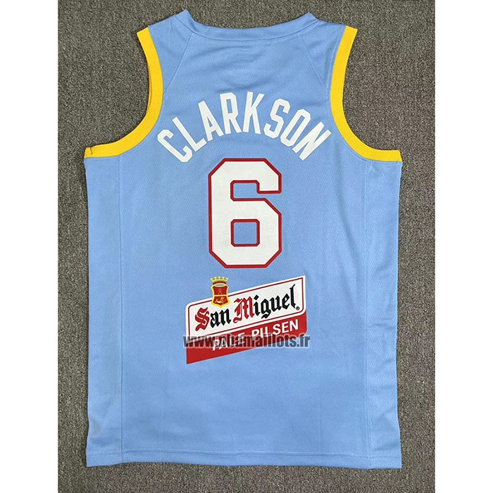 Maillot Philippine Jordan Clarkson NO 6 Jeux Olympiques 2024 Bleu