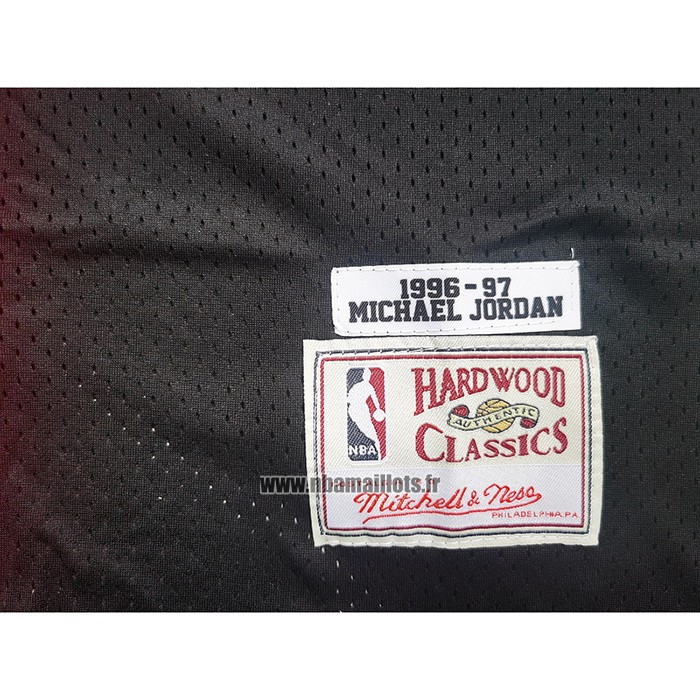 Maillot Chicago Bulls Michael Jordan NO 23 Split Noir Rouge