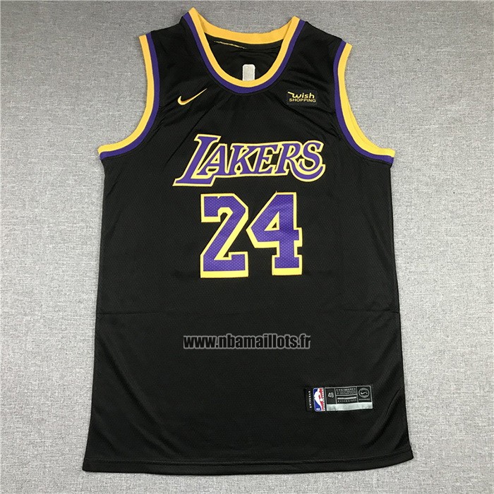 Maillot Los Angeles Lakers Kobe Bryant No 24 Earned 2020-21 Noir
